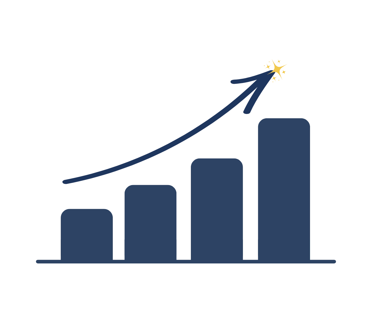 Icône jaune stratégie digitale de Digi’Alpes